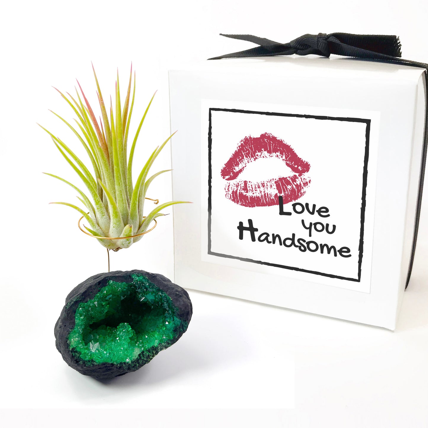 Green Geode Air Plant Holder