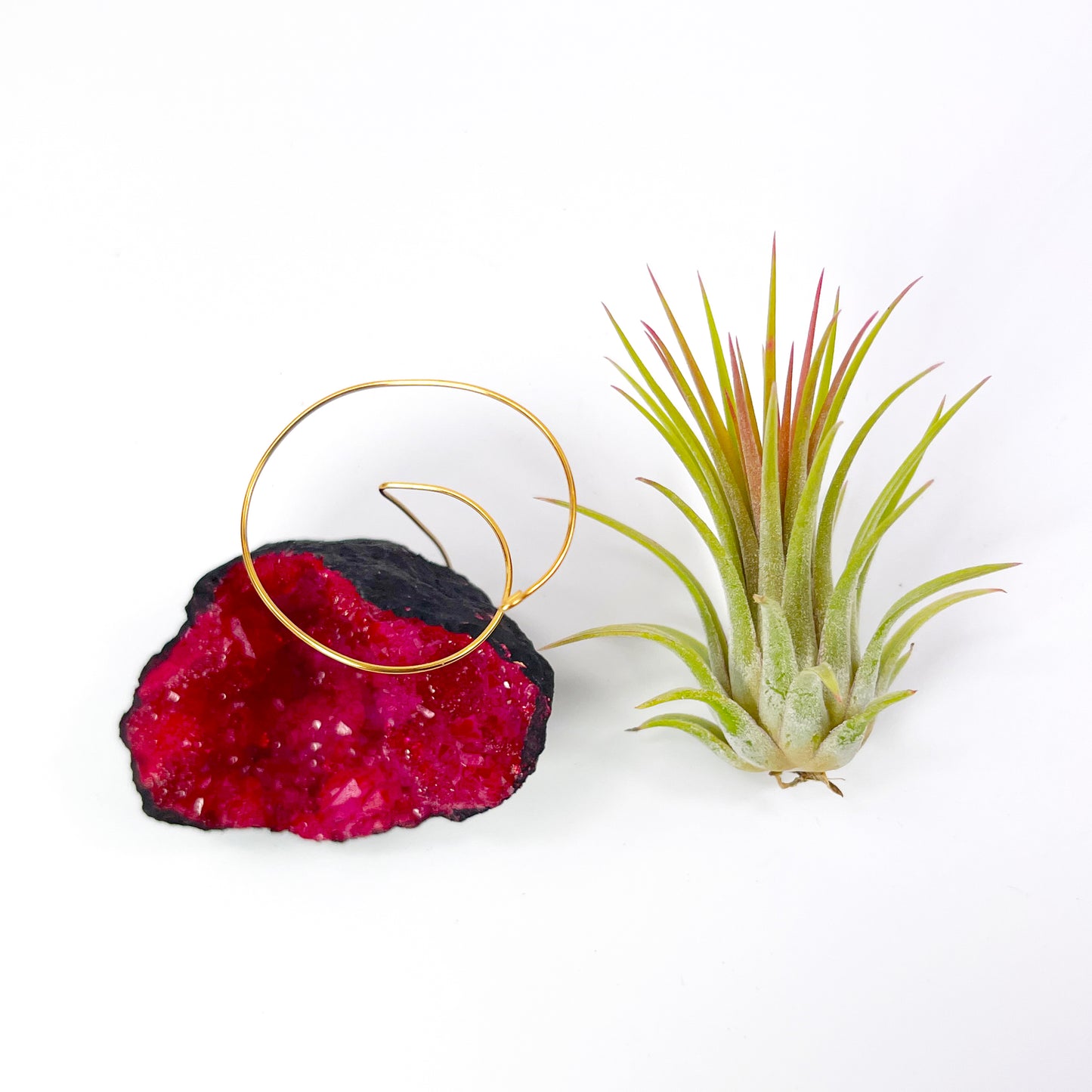 Red Geode Air Plant Holder