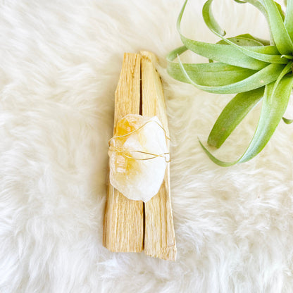 Palo Santo & Raw Citrine Bundle